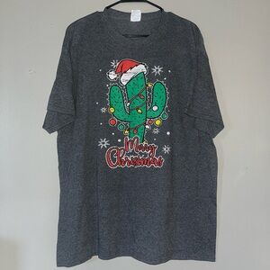“Merry Christmas” Cactus-Themed Shirt (Previously Owned)